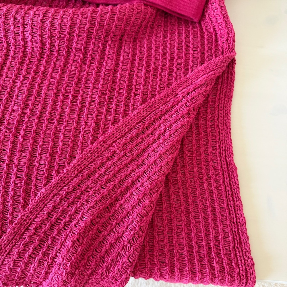 Free People 2 piece Crop Tank and Midi Skirt Sweater set Pink Size XL NWOT - Picture 12 of 12